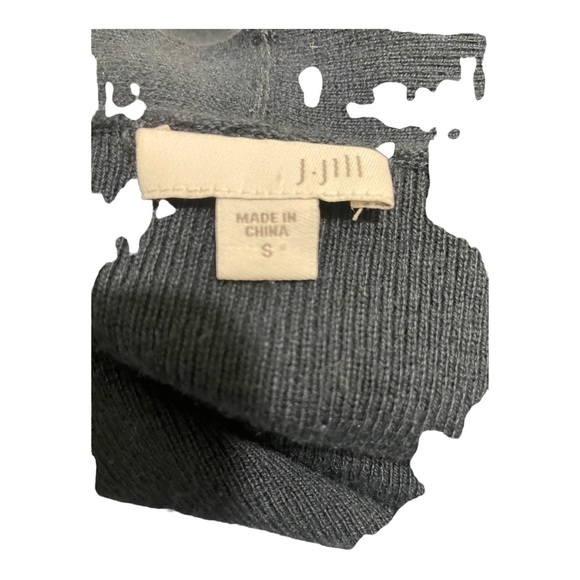 J.Jill womens open front ribbed cardigan. Pockets long. Viscose rayon. Small - Picture 10 of 13